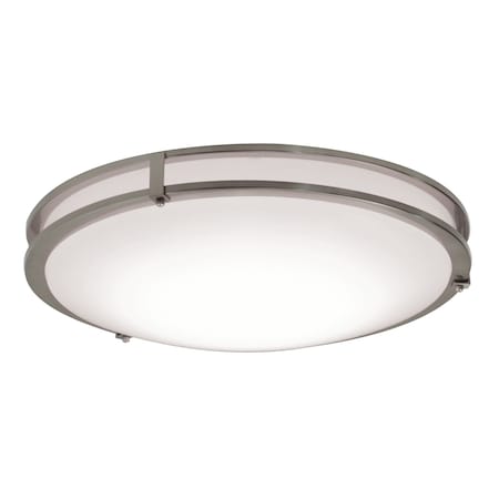 Afx Carlisle 12 LED Flush Mount, Satin Nickel Finish CAF121200L5AJD1